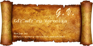 Gömöry Veronika névjegykártya