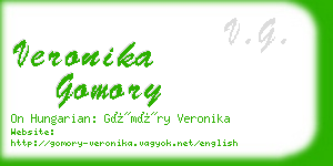 veronika gomory business card